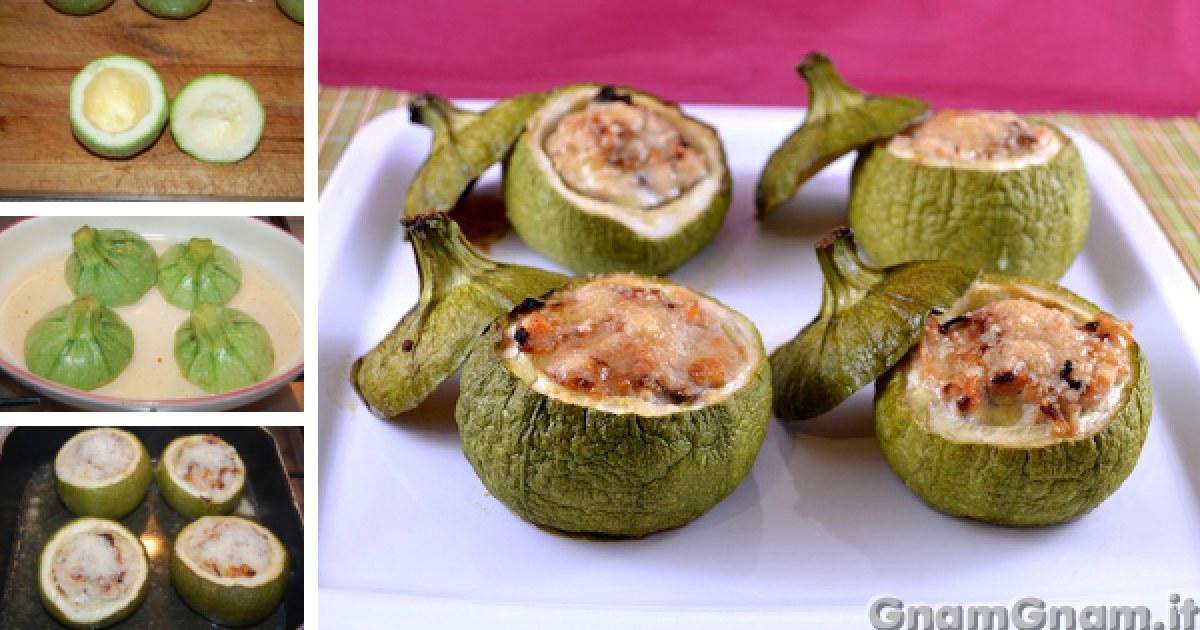 Zucchine ripiene di pollo - La ricetta di Gnam Gnam