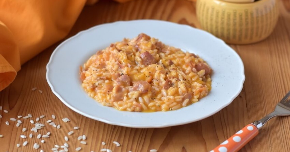 Risotto zucca e speck - La ricetta di Gnam Gnam