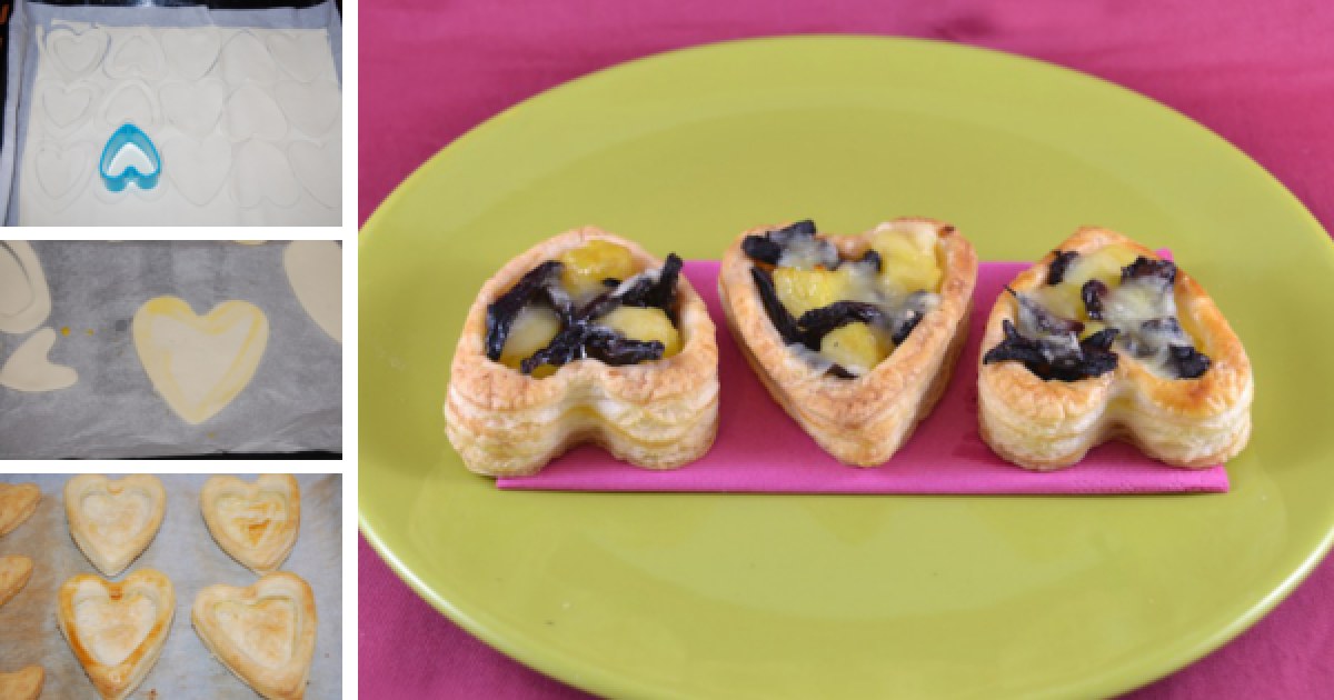Cuori di sfoglia - La ricetta di Gnam Gnam