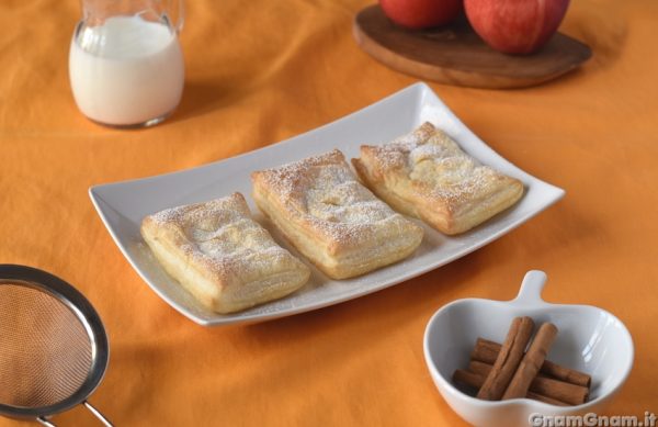 Fagottini mele e crema pasticcera