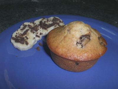 Muffin alla banana e cioccolato