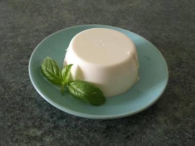 Panna cotta al basilico