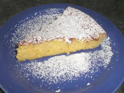 Torta all'arancia e mandorle