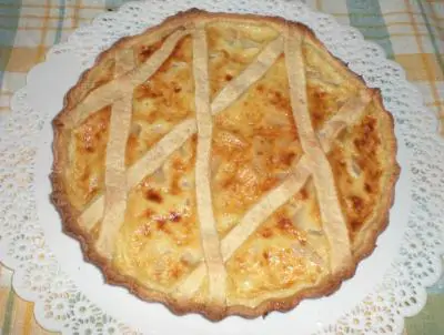 Crostata di ricotta e pere