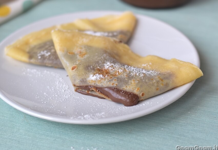 Crêpes alla nutella Foto finale