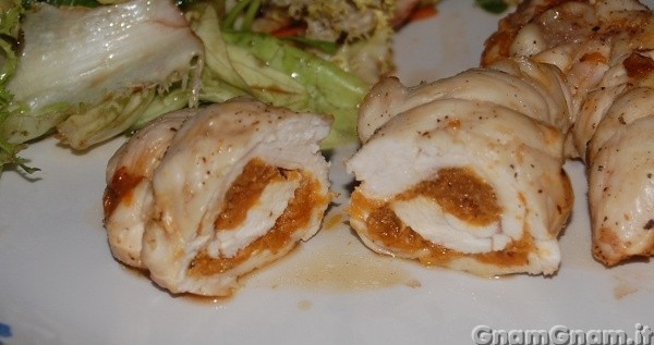 Involtini di pollo alla zucca