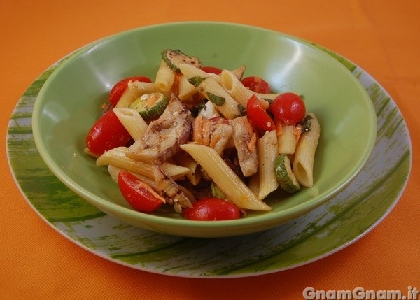 Insalata di pasta con  verdure