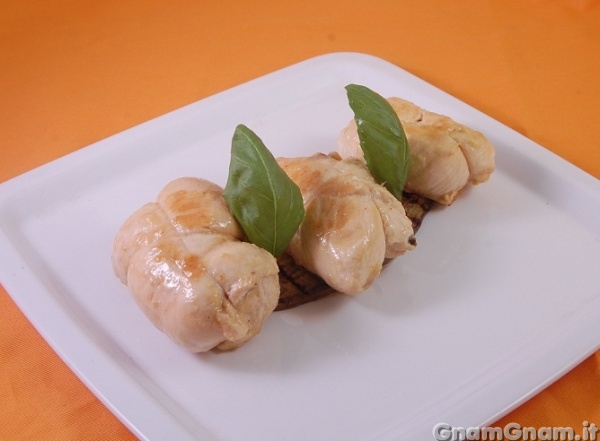 Involtini di pollo alle melanzane