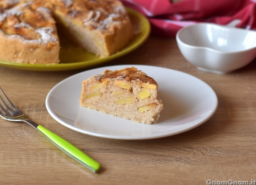 Torta di mele senza uova nè burro Foto finale