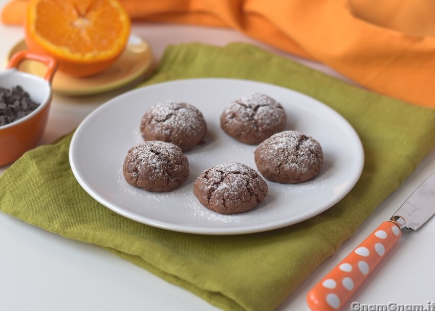 Biscotti arancia e cioccolato