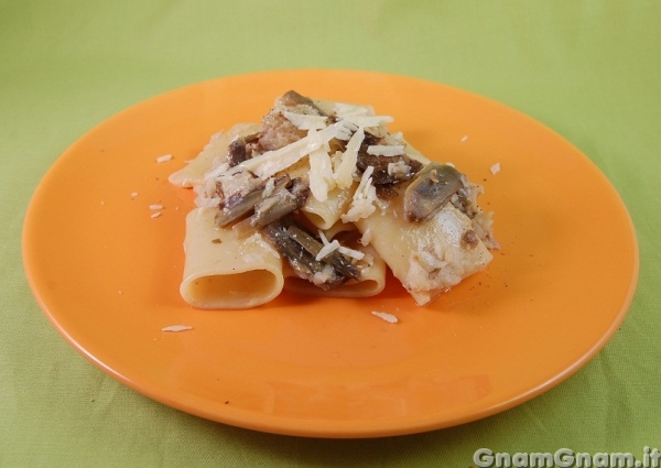 Paccheri con carciofi e baccala’