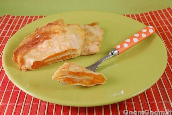 Crêpes salate alla zucca