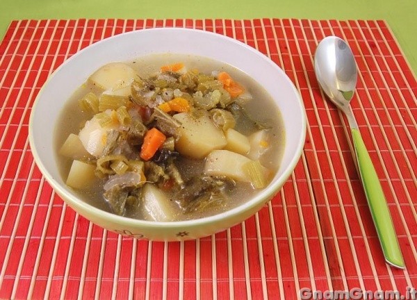 Zuppa di talli e patate