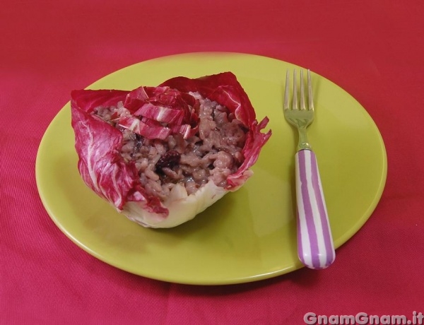 Risotto radicchio e gorgonzola