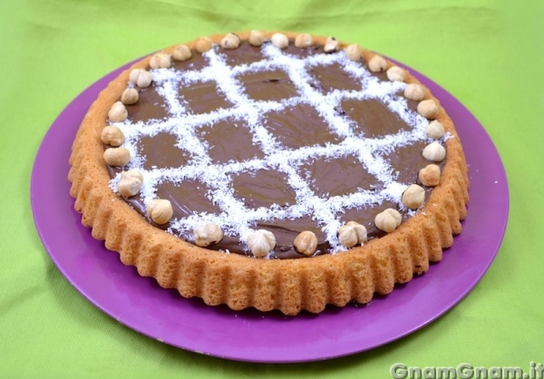 Crostata con base morbida alla nutella