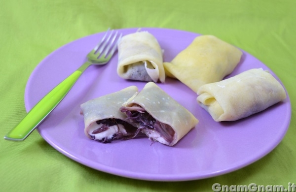 Crêpes al radicchio light