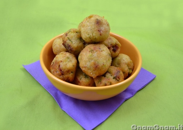 Polpette di asparagi e speck