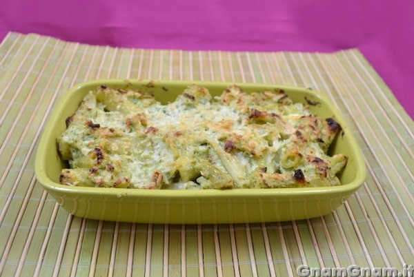 Pasticcio di pasta con ricotta e broccoli