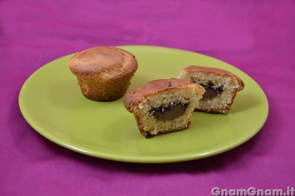 Muffin ricotta e nutella