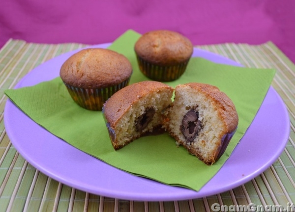 Muffin con ovetti di cioccolato