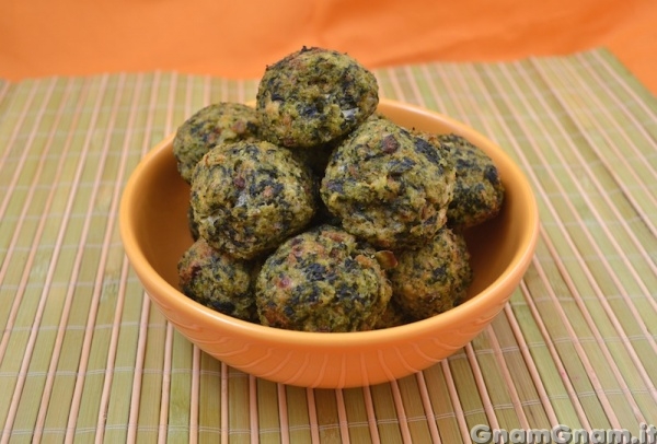 Polpette di spinaci e stracchino Foto finale