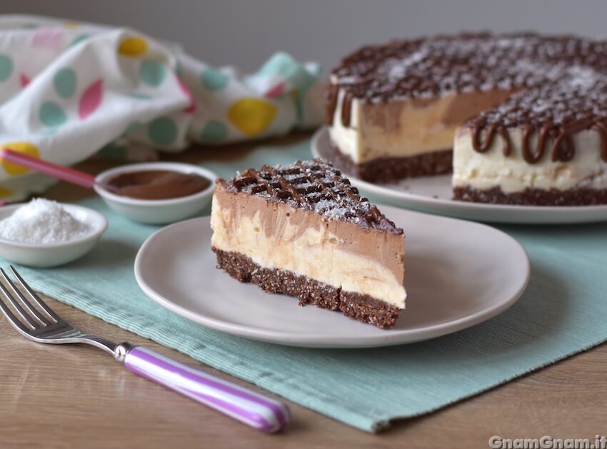 Cheesecake cocco e nutella