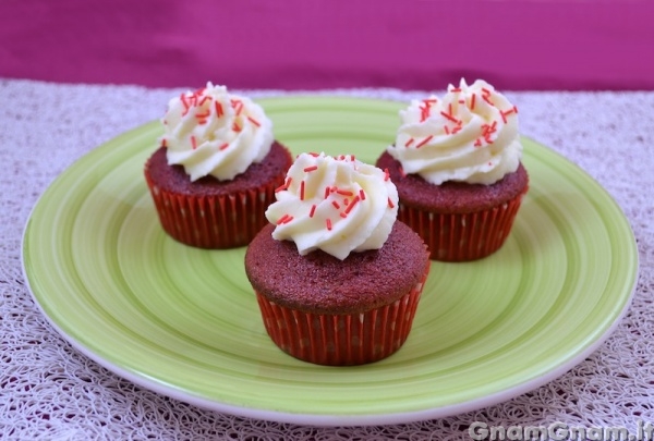 Red velvet cupcake Foto finale