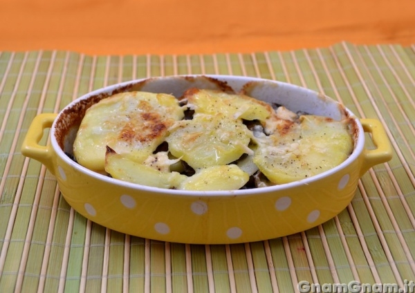 Pasticcio di patate e funghi