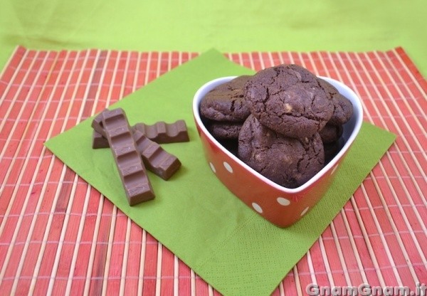 Cookies con cioccolato kinder