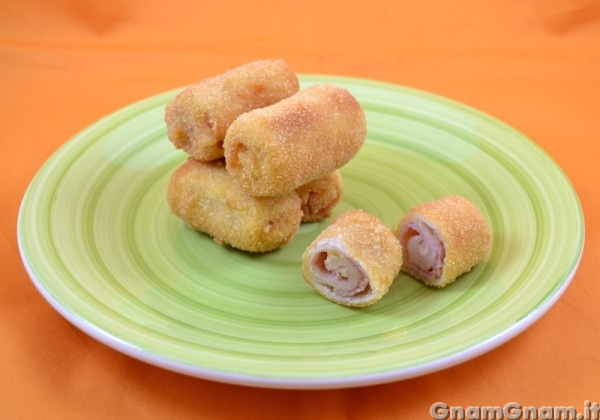 Rotolini di pancarrè fritti