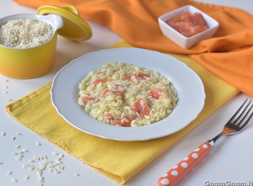 Risotto al salmone