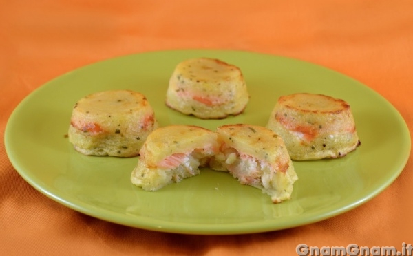 Tortino di patate e salmone