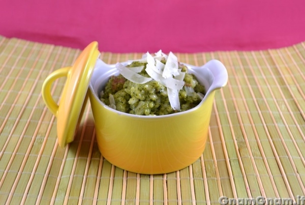 Risotto broccoli e salsiccia