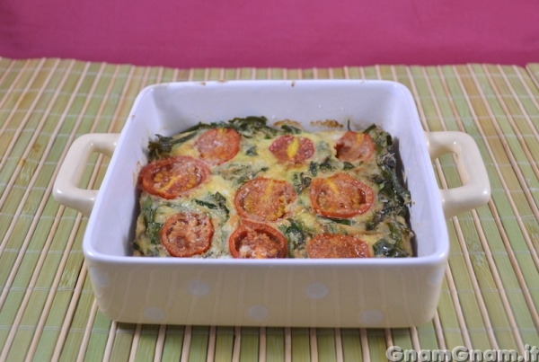 Frittata di rucola e pomodorini Foto finale