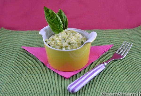 Risotto con zucchine e philadelphia