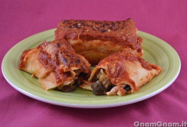 Cannelloni di crepes alle melanzane