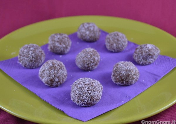 Tartufini al cocco e nutella