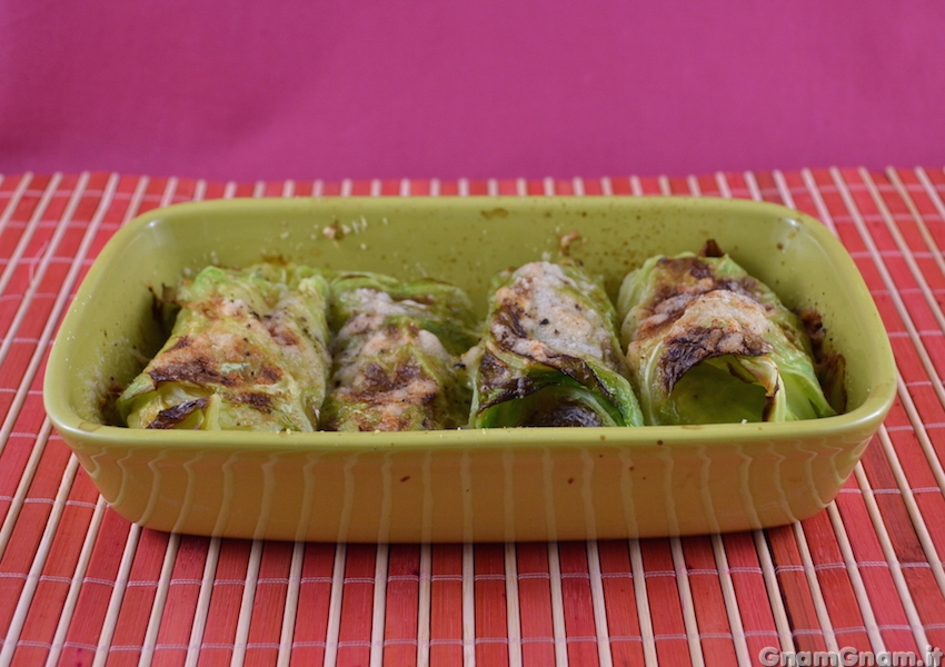 Involtini di verza e pollo