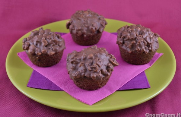 Muffin ferrero rocher