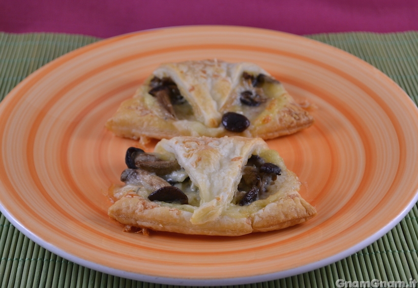 Fagottini funghi e gorgonzola