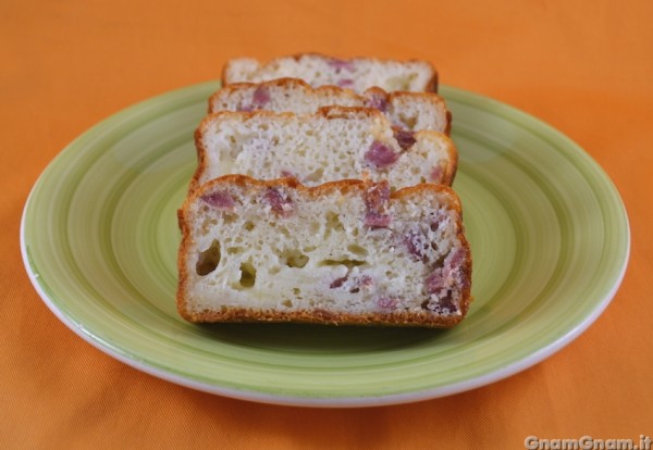 Plumcake salato con soli albumi