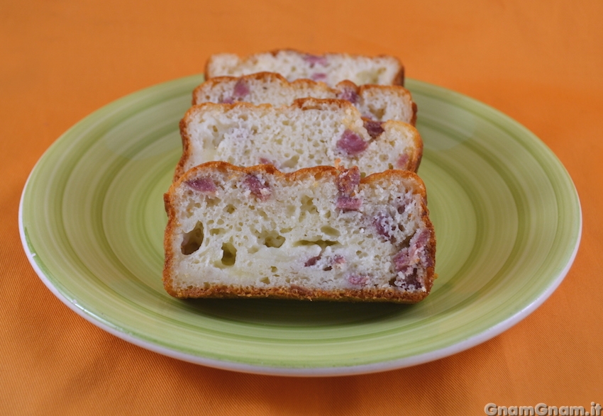 Plumcake salato con soli albumi