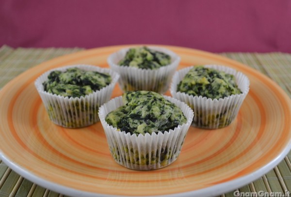 Muffin salati ricotta e spinaci
