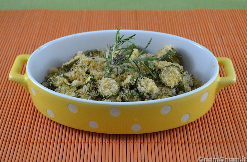 Zucchine al forno croccanti