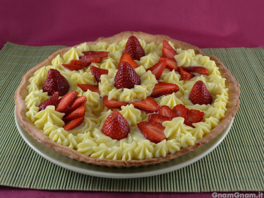 Crostata di fragole senza uova