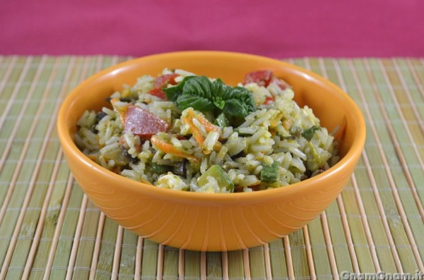 Insalata di riso vegetariana