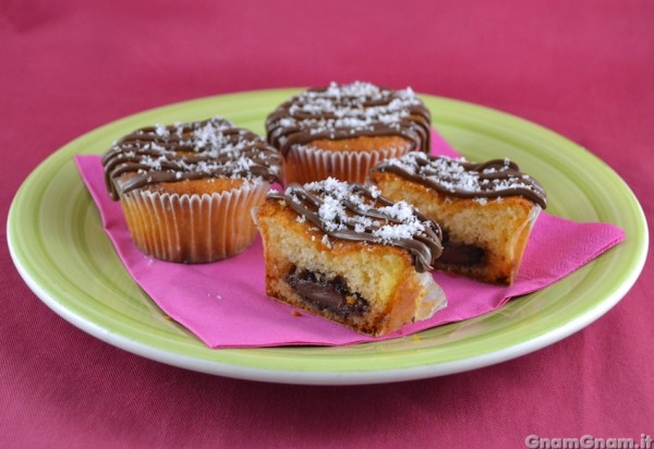 Muffin cocco e nutella