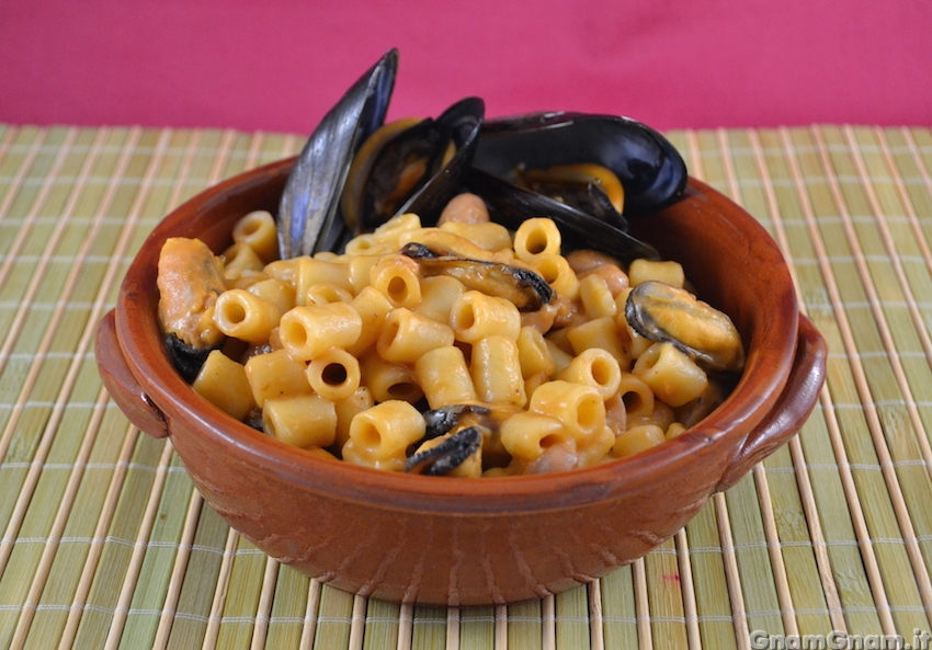 Pasta e fagioli con le cozze