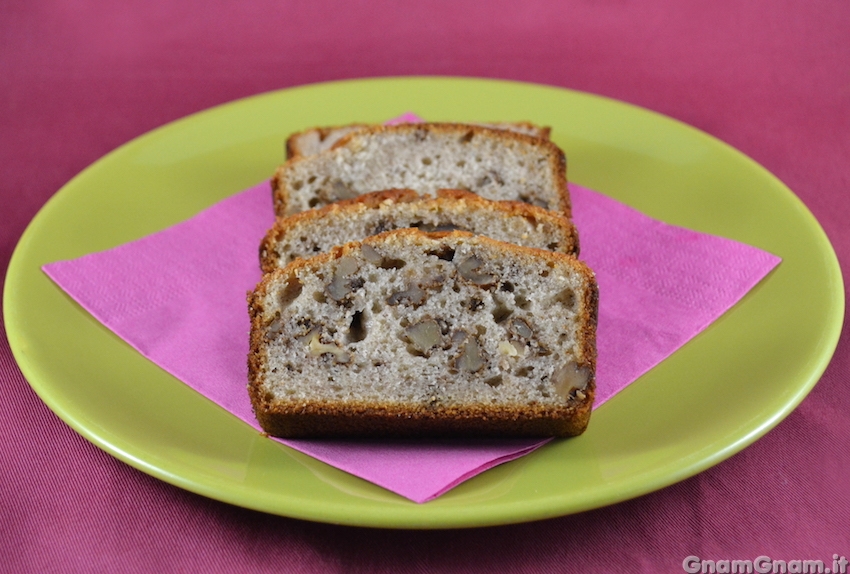 Plumcake banane e noci