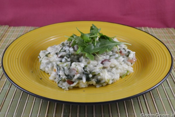 Risotto filante con speck e rucola